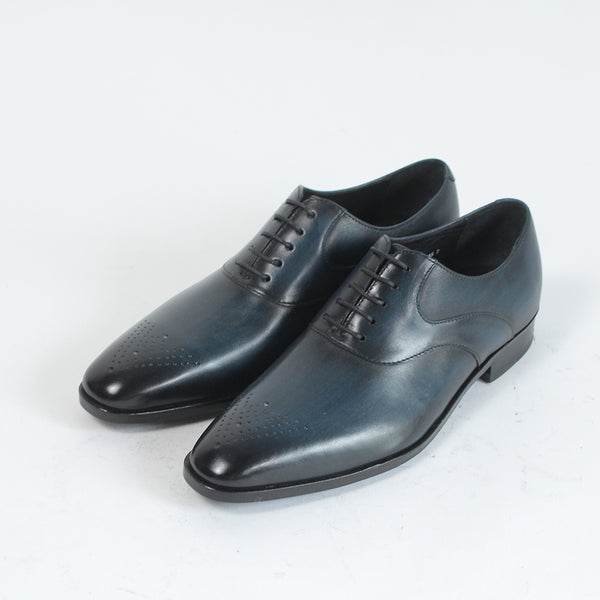 手染め「千手染(パティーヌ)」のサドル革靴