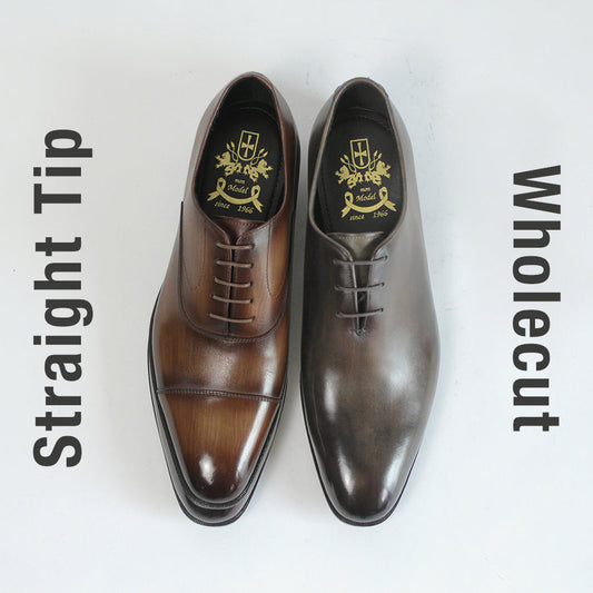 ホールカットとストレートチップの違い｜革靴の選び方を解説