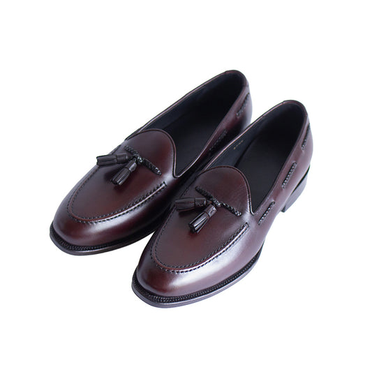 タッセルローファー 革靴 メンズ ボロネーゼ製法|本革ビジネスシューズ