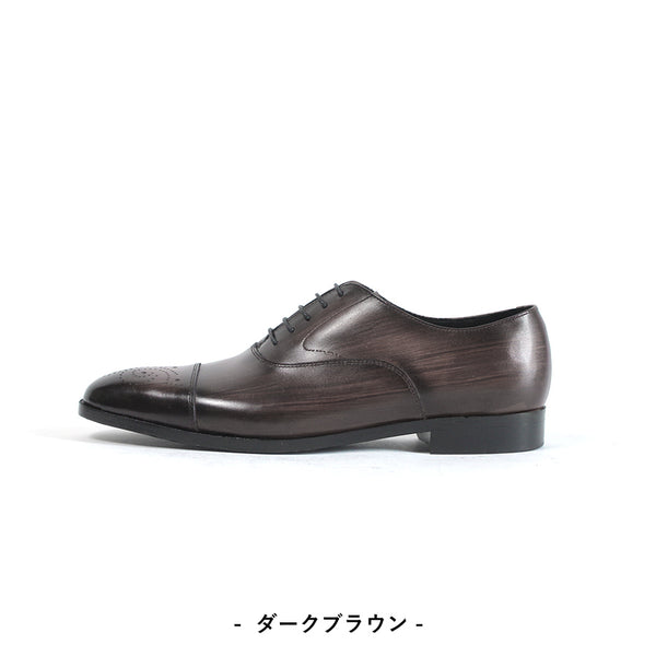 メダリオン 革靴 メンズ マッケイ製法｜千手染 本革ビジネスシューズ 4