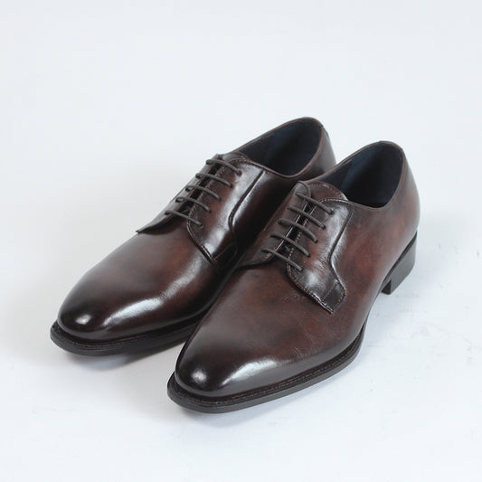 手染め「千手染(パティーヌ)」の外羽根プレーン革靴