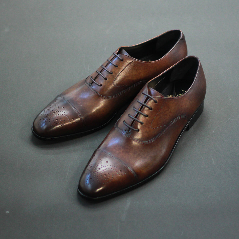 Santoni メダリオンシューズ ブラック マッケイ製法 サイズ7 Santoni 