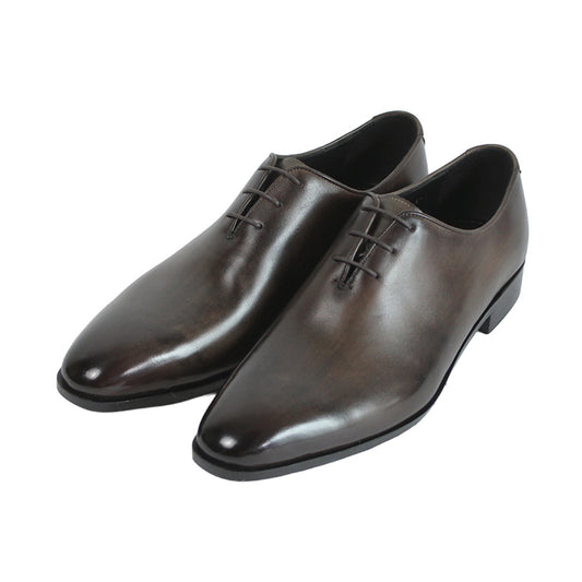 手染め「千手染(パティーヌ)」のホールカット革靴