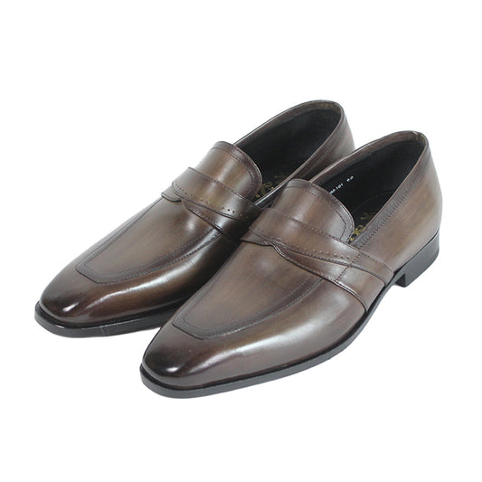 手染め「千手染（パティーヌ）」のローファー革靴