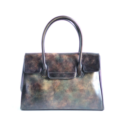 フラップ付きトートバッグ・千手染